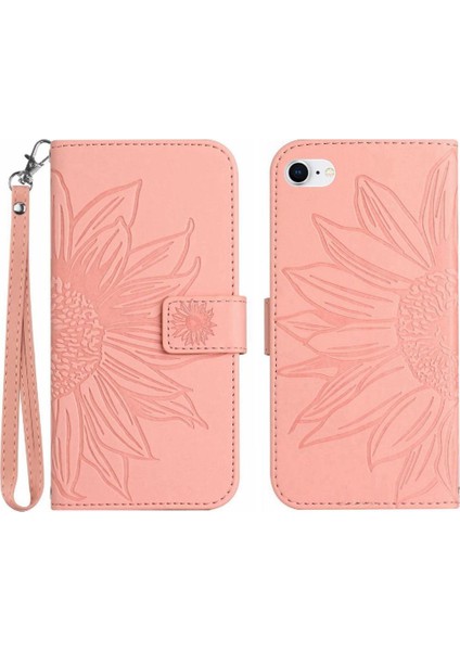 Kart Yuvaları Tutucu ile iphone 7/8 Için Kılıf Flip Cüzdan Telefon Kılıfı Kısa Pu (Yurt Dışından)