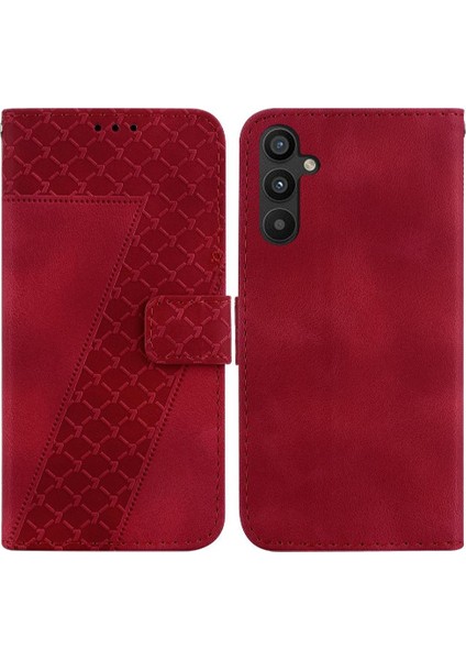 Telefon Kılıfı Için Samsung Galaxy S23 Fe 5g Flip Folio Kapak Kabartmalı Desen (Yurt Dışından)