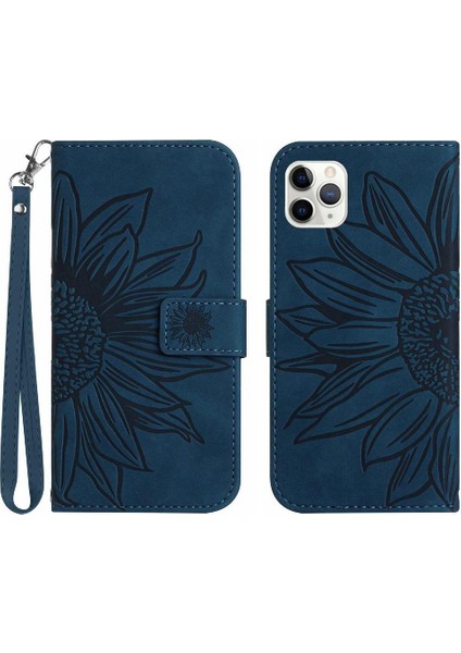 Iphone 11 Için Kılıf Pro Max Flip Cüzdan Telefon Kılıfı ile Lüks Pu Deri (Yurt Dışından)