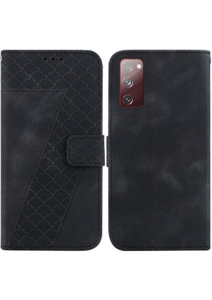 Telefon Kılıfı Için Samsung Galaxy S20 Fe 4g/5g Cüzdan Kabartmalı Desen Flip Pu (Yurt Dışından)