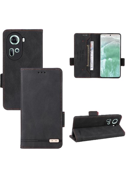 Kart Tutucu Kickstand ile Oppo RENO11 Pro 5g Tam Koruma Için Kılıf (Yurt Dışından)