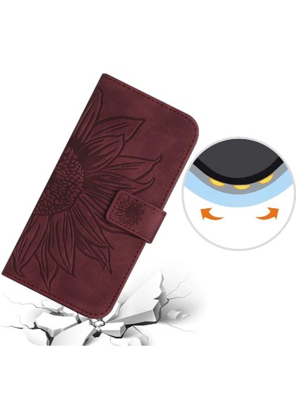 Iphone 15 Artı Kısa Kayış Flip Cüzdan Telefon Kılıfı Için Kart Yuvaları ile (Yurt Dışından) fırsatları