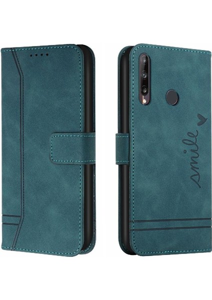 Telefon Kılıfı Için Huawei P40 Lite E Pu Deri Flip Folio Cüzdan El Kayışı (Yurt Dışından)