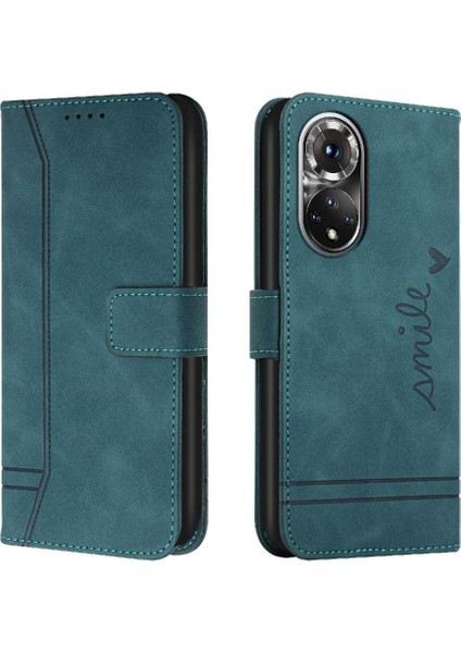 Telefon Kılıfı Için Huawei Nova 9 Pu Deri Flip Folio Cüzdan El Kayışı Kart (Yurt Dışından)