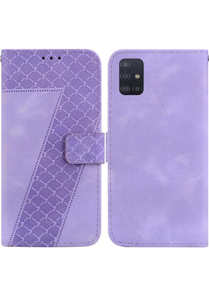 Telefon Kılıfı Için Samsung Galaxy A51 4g Kart Yuvası Fonksiyonu Flip Folio Kapak (Yurt Dışından)