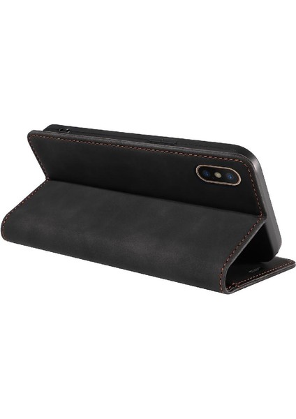 Iphone X/xs Pu Deri Manyetik Koruyucu Folyo Cüzdan (Yurt Dışından)