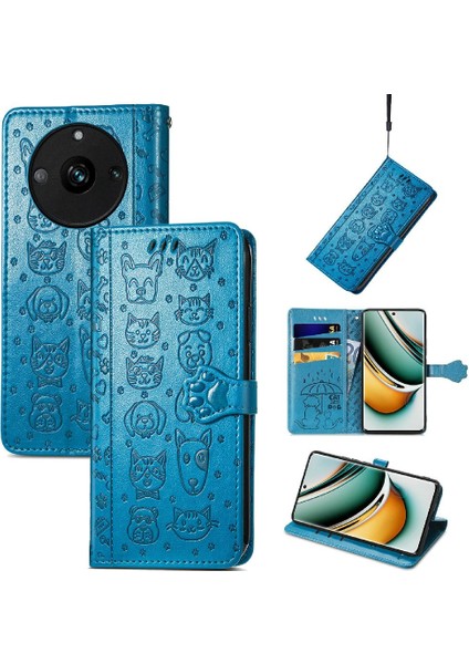 Realme 11 Pro Karikatür Hayvanlar Için Kılıf Kısa Kayış Kapak Kapak Darbeye (Yurt Dışından) fırsatları