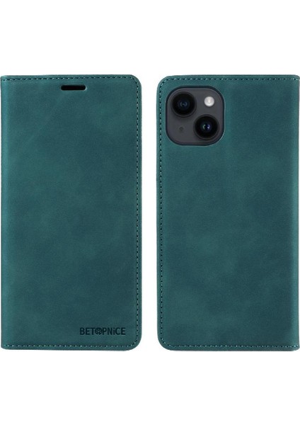 Iphone 13 Için Kılıf Mini Koruyucu Manyetik Folio Cüzdan Pu Deri (Yurt Dışından)
