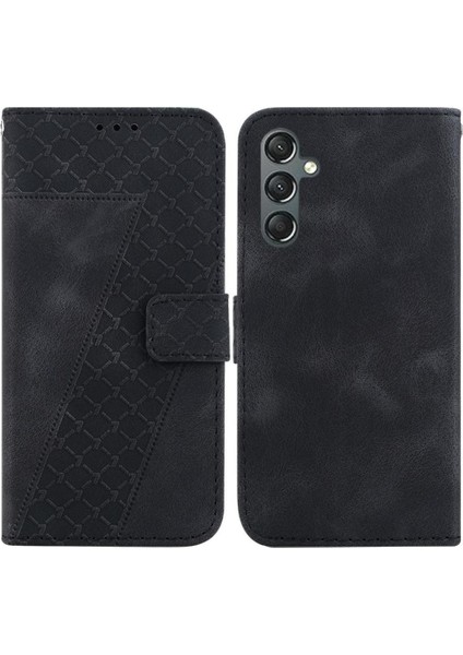 Samsung Galaxy A24 4g Kabartmalı Desen Kart Yuvası Fonksiyonu Için Telefon Kılıfı (Yurt Dışından)