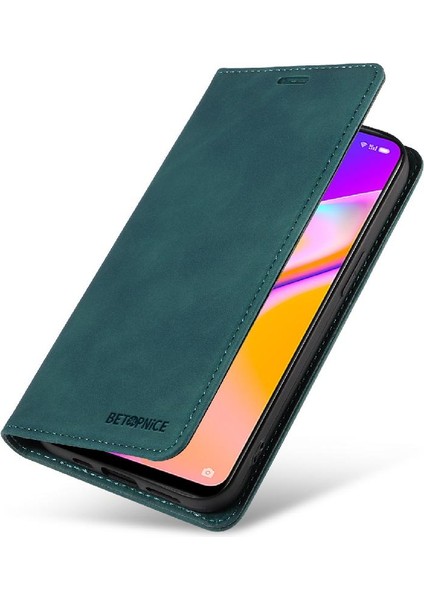 Oppo A95 5g Pu Deri Koruyucu Manyetik Folyo Cüzdan Için Kılıf (Yurt Dışından)