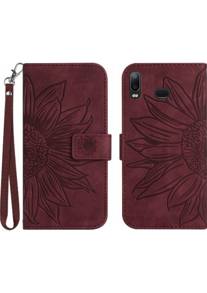 Samsung Galaxy A10S/KART Yuvaları Tutucu Flip Cüzdan Telefon ile M10S (Yurt Dışından)