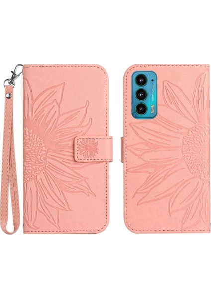 Motorola Kenar 20 Flip Cüzdan Telefon Kılıfı Için Kart Yuvaları Tutucu Pu (Yurt Dışından)