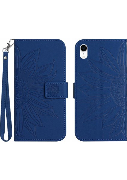 Kart Yuvaları Tutucu Kısa Kayış Lüks Pu Deri ile iphone Xr Için Kılıf (Yurt Dışından)