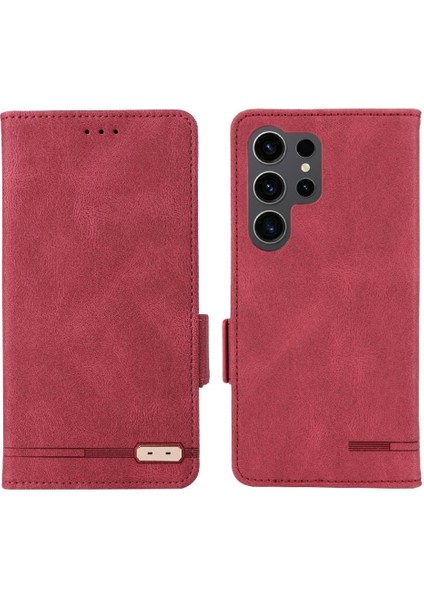 Kart Tutucu Kickstand Kart Folio ile Samsung Galaxy S24 Ultra Için Kılıf (Yurt Dışından)