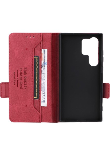 Kart Tutucu Kickstand Kart Folio ile Samsung Galaxy S24 Ultra Için Kılıf (Yurt Dışından) fırsatları