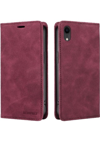 Iphone Xr Için Kılıf Folio Cüzdan Pu Deri Manyetik Koruyucu (Yurt Dışından)