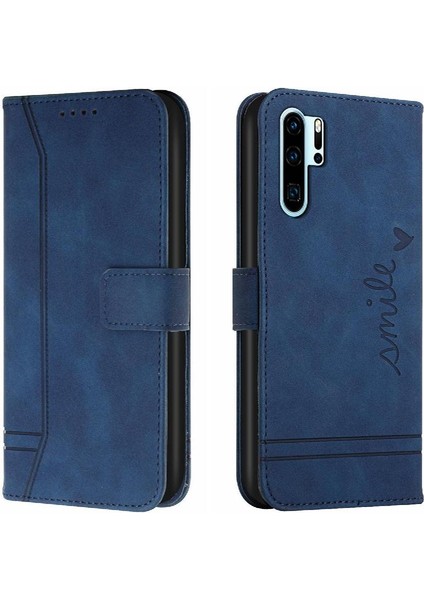 Huawei P30 Pro Flip Folio Cüzdan Kart Yuvaları Için Telefon Kılıfı Kapak Manyetik (Yurt Dışından)