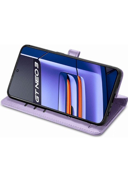Realme Gt Neo 3 Darbeye Karikatür Hayvanlar Için Kılıf Deri Kılıf Flip (Yurt Dışından) fiyatları