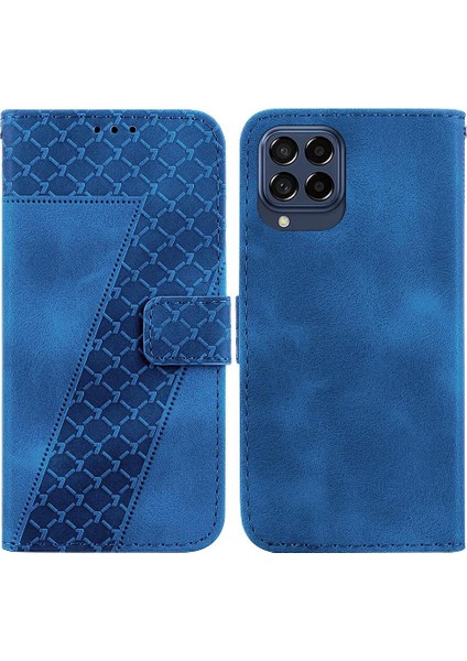 Samsung Galaxy M33 5g Için Telefon Kılıfı Cüzdan Kabartmalı Desen Pu Deri (Yurt Dışından)