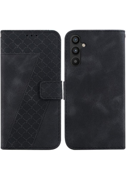 Telefon Kılıfı Için Samsung Galaxy A54 5g Kabartmalı Desen Flip Folio Kapak Pu (Yurt Dışından)