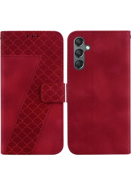 Samsung Galaxy A24 4g Kabartmalı Desen Kart Yuvası Fonksiyonu Için Telefon Kılıfı (Yurt Dışından)