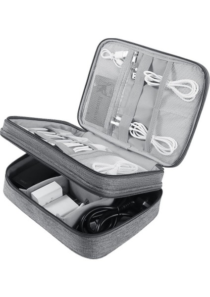 Kulaklık Şarj Cihazı Veri Kablosu Düzenleyici Saklama Çantası (Yurt Dışından)