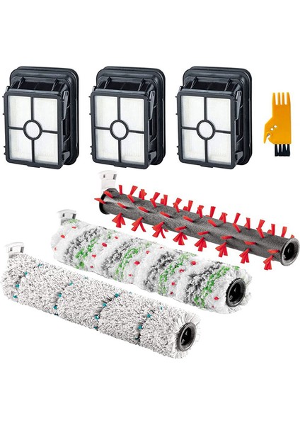Yedek Parçalar Rulo Fırça Hepa Filtre Bissell 2554 2590 2593 2596 Elektrikli Süpürge Aksesuarları Için Uyumlu (Yurt Dışından)