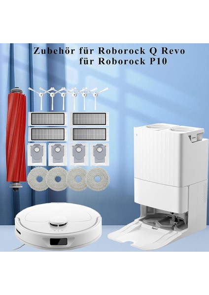 Roborock Q Revo Aksesuarları, Roborock P10 Robot Süpürge Yedek Parça Aksesuar Seti Ana Fırça Toz Torbası (Yurt Dışından) indirimleri