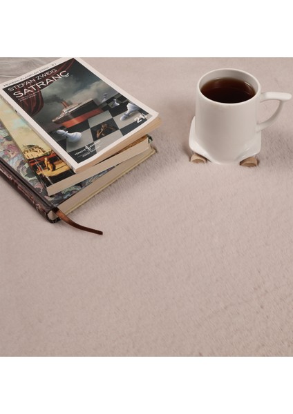 Tavşan Tüyü Dekoratif Ultra Yumuşak Post Peluş Kaymaz Halı fiyatları