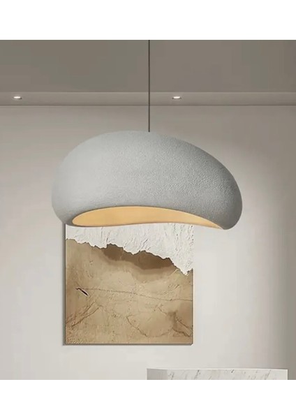 Modern Avize Beton Avize Iskandinav Tasarım 300MM Çap fiyatları