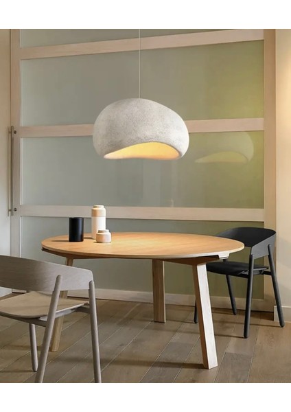 Modern Avize Beton Avize Iskandinav Tasarım 300MM Çap modelleri