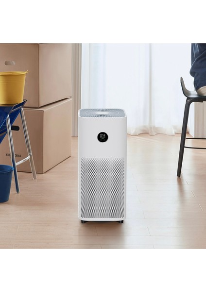 Hepa Alerjik Filtreli Çift Teknolojili Premium Donanımlı Akıllı Hava Temizleyici, 104 M², Alerjen Giderme, Akıllı Kontrol, Gerçek Zamanlı Hava Kalitesi Izleme + Luciole Beyaz Lambader