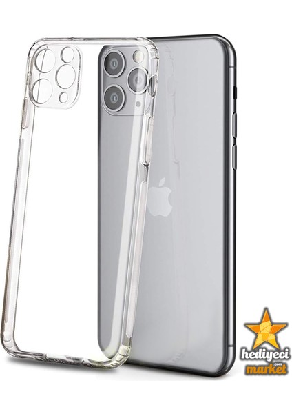 iPhone 11 Pro Kamera Korumalı Şeffaf Silikon Kılıf fırsatları