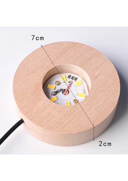 Işıklı Ahşap Kaideli Aya Çıkan Astronot Cam Küre 8cm*6cm