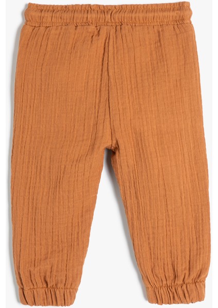 Jogger Pantolon Cep Detaylı Beli Lastikli Dokulu fiyatları