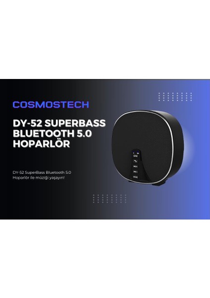 Dy-52 Kablosuz Bluetooth Hoparlör Bt5.0 Mega Bass | Taşınabilir Ses Keyfi