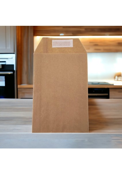 Roco Paper Hediye Paketi 25 x 6 x 30 cm Dipsiz Kese Kağıdı Yapışkanlı Ağız Kraft 25'li Paket fırsatları