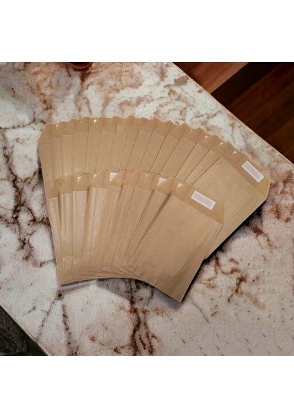 Roco Paper Hediye Paketi 25 x 6 x 30 cm Dipsiz Kese Kağıdı Yapışkanlı Ağız Kraft 25'li Paket indirimleri