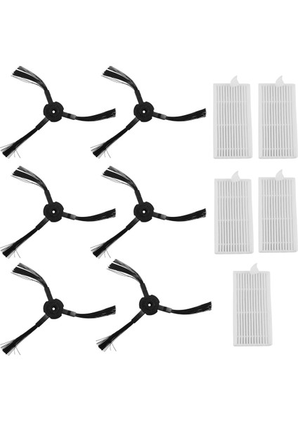 6x Yan Fırça + 5x Filtre Lidl Silvercrest Ssr 3000 A1 Robotik Elektrikli Süpürge Aksesuarları Elektrikli Süpürge Değiştirme (Yurt Dışından)