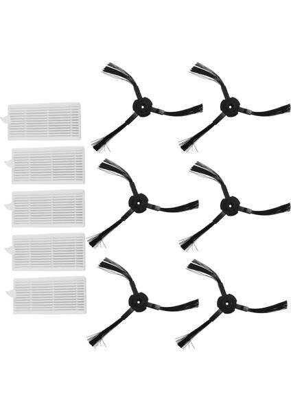 6x Yan Fırça + 5x Filtre Lidl Silvercrest Ssr 3000 A1 Robotik Elektrikli Süpürge Aksesuarları Elektrikli Süpürge Değiştirme (Yurt Dışından)
