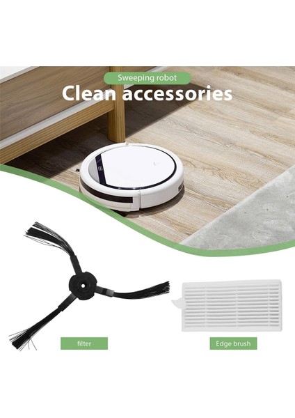 6x Yan Fırça + 5x Filtre Lidl Silvercrest Ssr 3000 A1 Robotik Elektrikli Süpürge Aksesuarları Elektrikli Süpürge Değiştirme (Yurt Dışından)