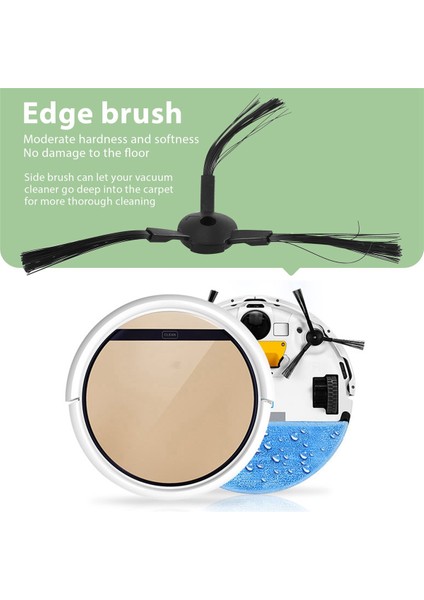 6x Yan Fırça + 5x Filtre Lidl Silvercrest Ssr 3000 A1 Robotik Elektrikli Süpürge Aksesuarları Elektrikli Süpürge Değiştirme (Yurt Dışından)