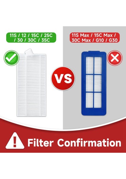 Eufy Robovac 11S / 25C / 30 / 30C / 35C / 12 / 15T / 15C Ince Robotlu Süpürge Ana Yan Fırça Kapağı Hepa Filtre (Yurt Dışından) indirimleri