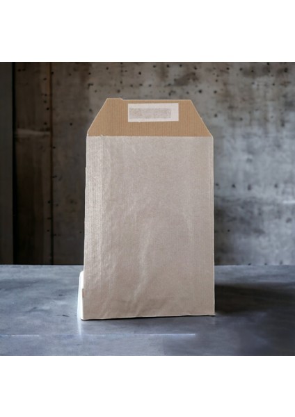 Roco Paper Hediye Paketi 15 x 4 x 21 cm Dipsiz Kese Kağıdı Yapışkanlı Ağız Gümüş 25'li Paket fırsatları