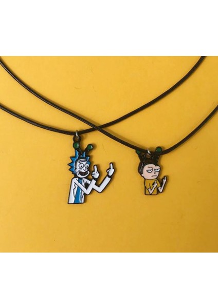 Rick Bff Best Friends Kolye Unisex Ipli Kolye PYTKKOLYE302