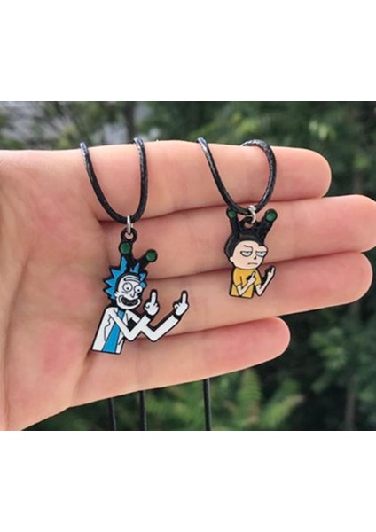 Rick Bff Best Friends Kolye Unisex Ipli Kolye PYTKKOLYE302