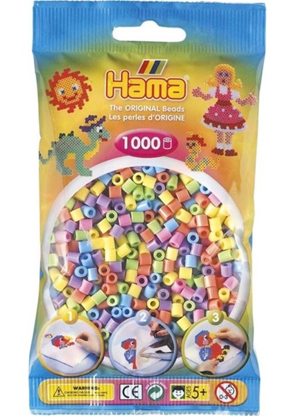 Midi Boncuk 1.000'LIK - Pastel Renkler