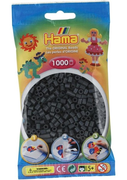 Midi Boncuk 1.000'lik - Koyu Gri