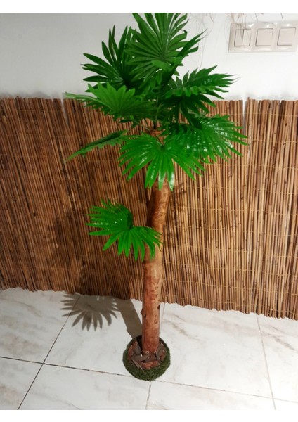 Yapay Tropikal Palmiye Ağacı 1.20 mt Boy Aslanpençesi Palmiye Gövde
