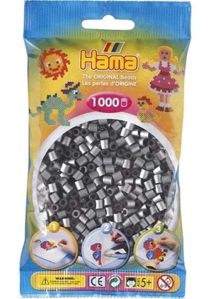 Midi Boncuk 1.000'lik - Gümüş